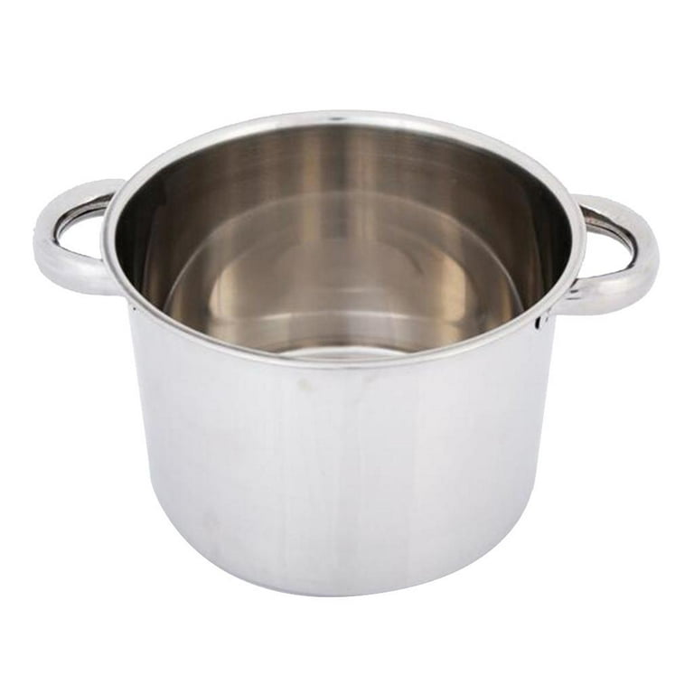 Saucepan Large Stew Noodle Pot Milk Pot Spaghetti Pot with Heat-resistant  Handles, White 15.3x21.8cm