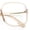 Beige Gold, variant on SA106 Womens 70s Retro Geek Chic Butterfly Clear Lens Eyeglasses / Beige Gold
