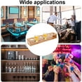 thumbnail image 6 of 6 Shot Glass Holder Hole: 1.53 Inch Shot Glass Tray Bamboo Shot Glass Serving Tray Shot Glass Storage Shot Glass Display Bar Accessories for Wine Glasses Water Planting Tube Crystal Ball, 6 of 9