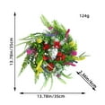 New Texas Wildflower Wreath Wall Hanging Spring Flower Rattan Circle