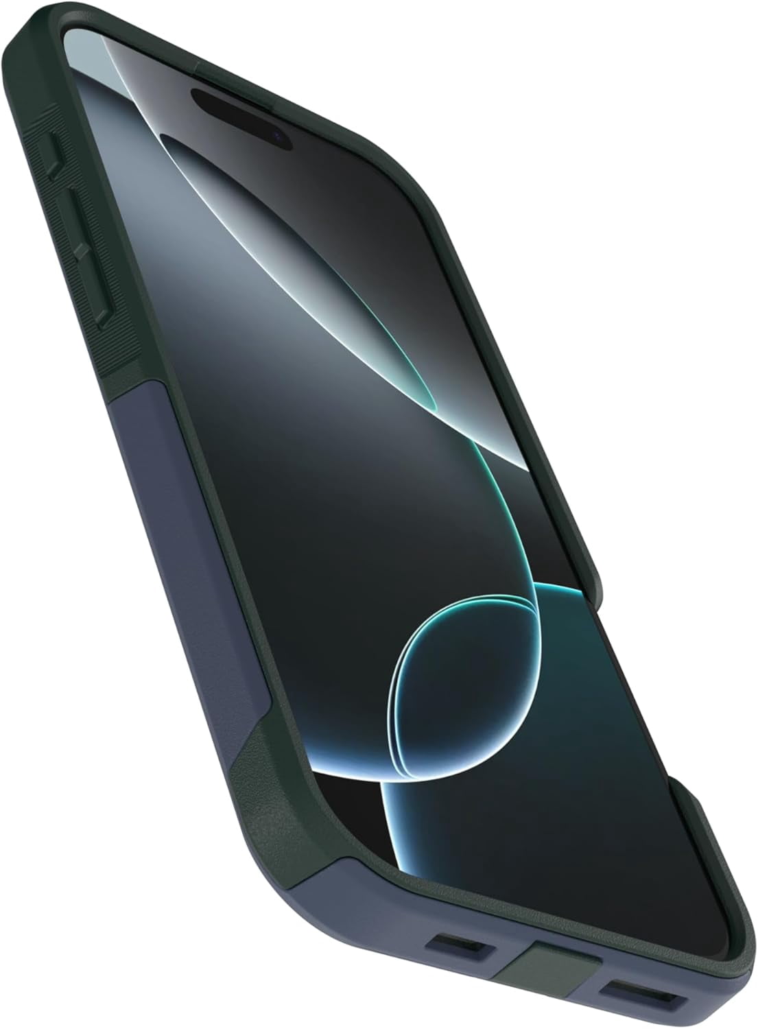 OtterBox iPhone 16 Pro Max (Only) - Commuter Series MagSafe Case - Indigo Marsh (Blue & Green) - Built-in Magnets - Slim & Tough - Pocket-Friendly - with Port Protection