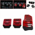 thumbnail image 1 of Lefu 3Pcs/Set Universal Car Clutch Brake Foot Pedals Cover Treadle Non-Slip Red, 1 of 10