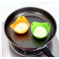 thumbnail image 5 of 4 Pack Egg Cooker Set Non Stick Silicone Egg Poaching Cup Poached Egg Cooker Perfect Poached Egg Maker Eggs Boiler Molds Egg Tray for Microwave or Stovetop Egg Poaching, 5 of 7