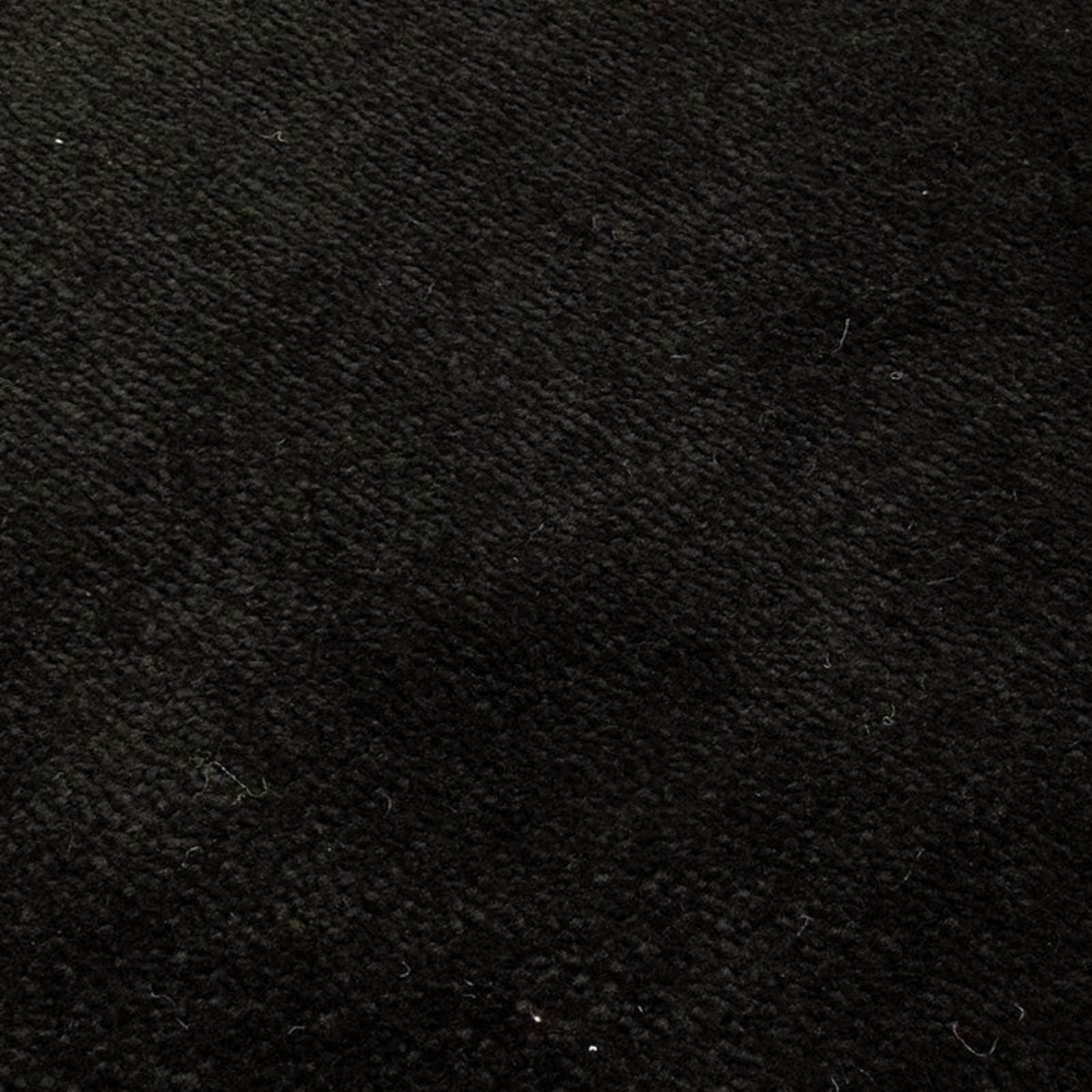 Custom Size Anti-Slip Machine Washable Soft Pile Black Carpet Runner Rugs ( 15' x 26")
