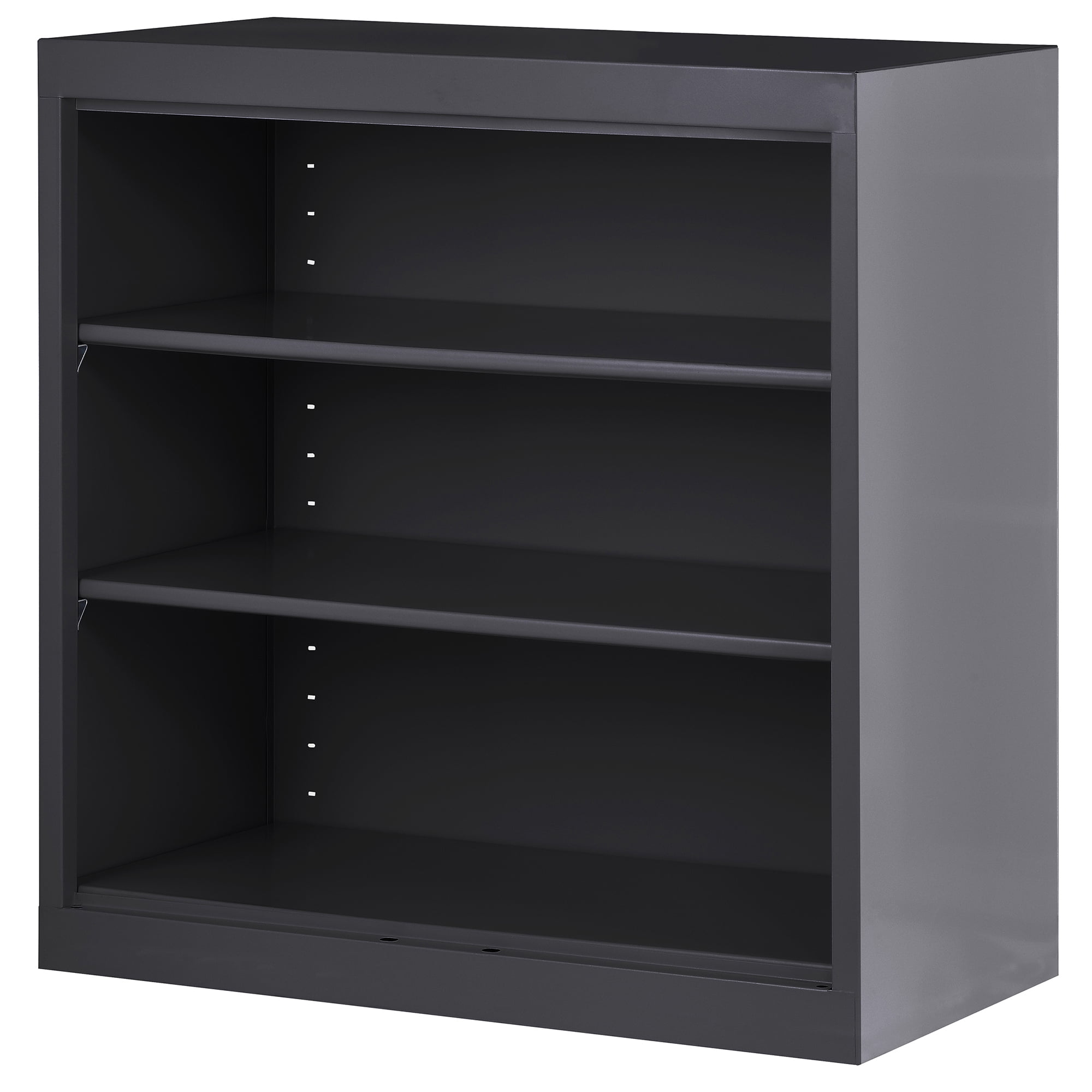 Sandusky Welded Steel Freestanding Bookcase Storage Cabinet, Black