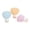B-B, variant on Silicone Travel Bottle Set with Brush Head, 3-Pack Leak Proof Portable Containers for Shampoo and Cosmetics, Approved Toiletry Kit for Gym and Vacation, Cute Travel Gift