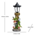 thumbnail image 3 of Eespoir Solar Hummingbird Garden Statue, Outdoor Porch Ornaments, Decorative Solar Garden Figurines, for Yard, Patio, Pathway, Courtyard and Lawn Decor, Attracts Birds, 3 of 6