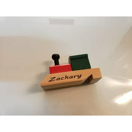 Personalized Locomotive Wooden Train Whistle