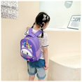 thumbnail image 5 of Mochila preescolar brillar Mochila escolar impermeable Neopreno Animales Unicornio morado, 5 of 5