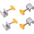 thumbnail image 1 of 4 Pieces Adjustable Window Door Safety Lock, Aluminum Alloy Sliding Window Latches, For Child Safety Anti-theft Protection, 1 of 3