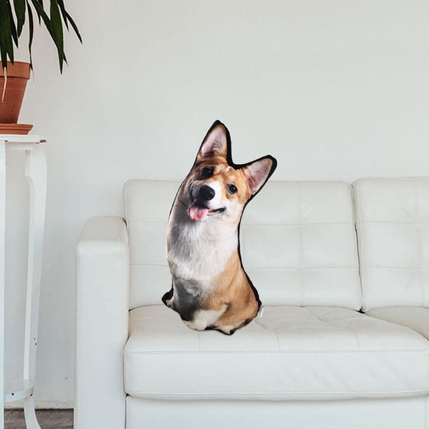 Almohada de felpa de animales, juguete de peluche de animales de peluche, muñeca de peluche linda, juguetes de acompañamiento para niños para decoraci Corgi