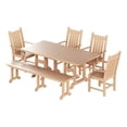 thumbnail image 1 of Ensemble Table à Manger et Chaises 6 Pcs avec Banc de Salle à Manger, 1 of 4