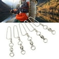 thumbnail image 4 of Ball Bearing Swivels, Fishing Snap Swivels Corrosion Proof Wear Resistant Quick Locking 360 Degree Rotation Versatile  For Saltwater 4#,5#,6#,7#, 4 of 8