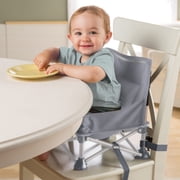 Summer by Ingenuity Pop 'N Sit Portable Infant Booster Seat, Grey, 6+ Months