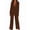 Coffee, variant on Pants Suits for Women Dressy 2 Piece Business Casual Lapel Long Sleeve Open Front Blazer Pants Suit Set Coffee S