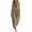 Khaki, variant on SAWOBUUN Womens Sleeveless Maxi Dress V Neck Contrast Collar Caftan Dress Casual Loose Fit Cotton Linen Long Sundress with Large Pockets