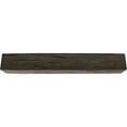 thumbnail image 3 of Ekena Millwork 4"H x 8"D x 36"W Hand Hewn Faux Wood Fireplace Mantel, Premium Walnut, 3 of 15