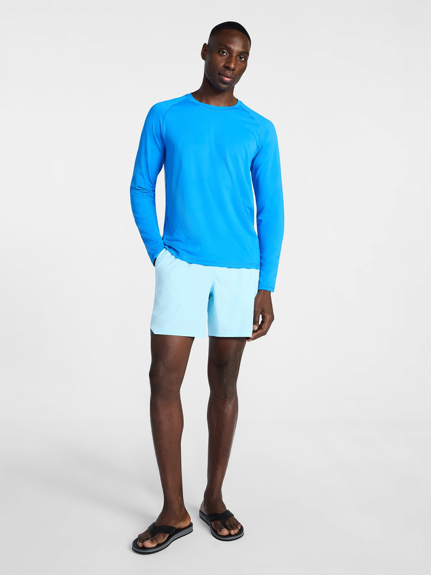 George Men's and Big Men's Sun Shirt with Long Sleeves, UPF 50+, Sizes S-5XL