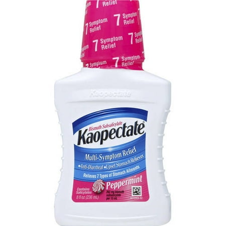 Kaopectate Peppermint Anti-Diarrheal Upset Stomach Reliever, 8 Fl Oz
