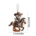 thumbnail image 4 of Valentine's Day Decorative Cat Pendant, Valentines Day Ornament Car Decor, Valentines Day Decorations Hanging 2D Flat Pendant, Valentine's Day Gifts(1PC), 4 of 7