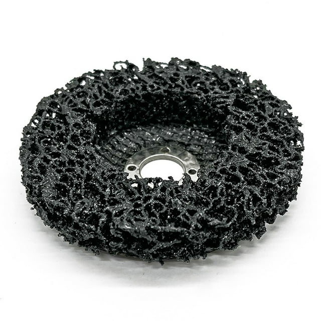Roue à Disque en Bande de Poly 100mm Meuleuse en Acier Inoxydable Meuleuse de Ponçage Peinture Détartrage = Propre -=pour-= Meuleuse d'Angle Outil Abrasif Noir