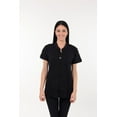 thumbnail image 5 of Post Mastectomy Band collar shirt with Drain pockets Camisole for Drain Management Systems Size: Large, Color: Black, 5 of 6
