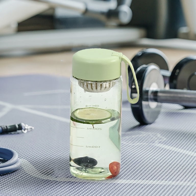 Sports Water Bottle 21.9 oz 650 ml | Leak-Proof Durable Frosted Plastic |  Hydration Bottle w/ Scale Markings, Sealed Cap, Easy-Drink Spout, Handle,  ...