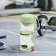 thumbnail image 4 of Botella de agua deportiva de 21,9 oz a prueba de fugas | Marcador de tiempo motivacional | Plástico esmerilado semitransparente portátil | Resistente para lavavajillas | Hidratación de fitness en, 4 of 6