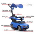 thumbnail image 4 of TOBBI 3 in 1 Ride on Push Car for Toddlers Mercedes Benz Licensed Stroller Sliding and Working Car with Canopy, Music, Horn, Cup Holder, 4 of 13