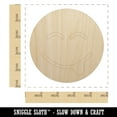 thumbnail image 2 of Tongue Out Face Emoticon Wood Shape Unfinished Piece Cutout Craft DIY Projects - 4.70 Inch Size - 1/8 Inch Thick, 2 of 7