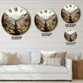 thumbnail image 4 of Designart "Connecting with Nature Through Yoga" Yoga Oversized Wall Clock, 4 of 5