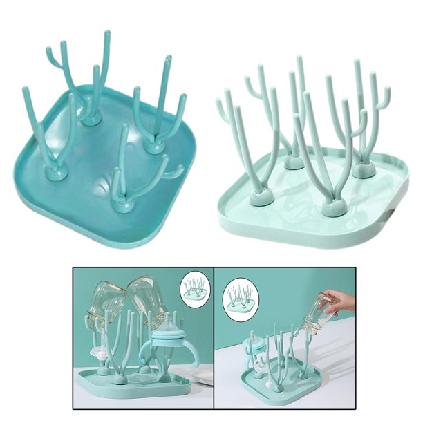 2x Space Saving Rack Baby Bottle Drying Rack for Kitchen Tabletop