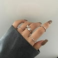 thumbnail image 2 of 4PCS Women's Butterfly Rings Set Summer Temperament Accessories Sweet J7P4, 2 of 7