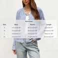 thumbnail image 3 of Xdegoge Cardigan Sweaters for Women Lightweight Button Down Crewneck Long Sleeve Pointelle Knit Sweaters Hollow Out Fall Winter Elegant Soft Crochet Knitwear, 3 of 9