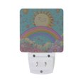 thumbnail image 5 of Yayeee LED Night Light for The Home Plug in With Light Sensors 2 Pack, Retro Blue Rainbow, 5 of 6