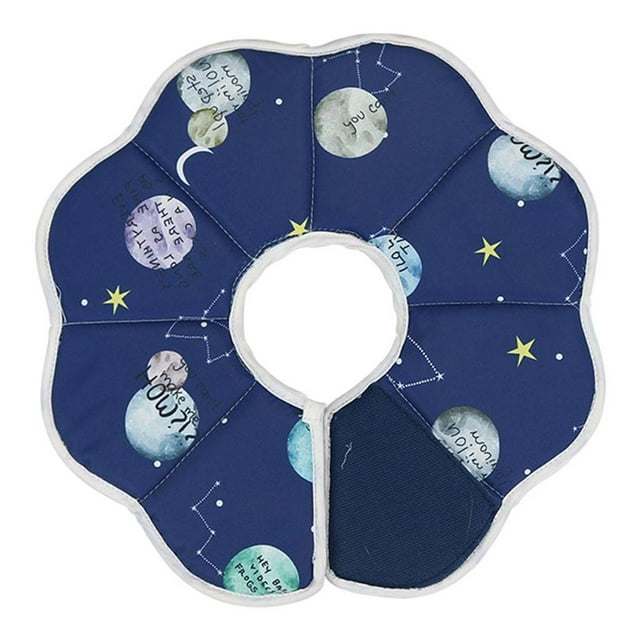 DOLITY Collier Conique Ajustable Confortable Anti-Morsure pour Chaton Imperméable après Chirurgie un Collier de Récupération pour Chat Colliers Constellation L