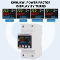 thumbnail image 2 of 63A TUYA WiFi Smart Earth Leakage Over Under Voltage Protector Relay Circuit Breaker Energy Power KWh Meter, 2 of 10