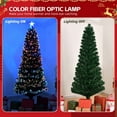 thumbnail image 3 of imerelez 6 FT Pre-lit Christmas Tree, Artificial Fiber Optic Christmas Tree with Lighted Top Star and 220 Branch Tips, Holiday Xmas Decoration Tree for Home Office Store Party, Green, 3 of 7