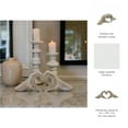 thumbnail image 6 of Elegant Ceramic Hand Heart Sculpture for Home Decor - Decorative Ornament for Bathroom, Office Desk, and Living Room Decor - Figurine for Shelf Accent and Coffee Table - 5", Gold & Metallic, 6 of 13