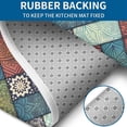 thumbnail image 4 of Multicolor Ethnic Geometric Patchwork Pattern Bathroom Rugs Sets 3 Piece,Toilet Cover Set,Absorbent Non Slip Bathroom Mats Sets with U-Shaped Contour Rug Toilet Rug Set, 4 of 5
