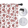 thumbnail image 4 of Blackout Kids Curtains,Football and Ribbon Shapes Pattern Childrens Insulated Curtains Set Of 2,Bedroom Essentials,Toddler Room Decor 42"x54", 4 of 5