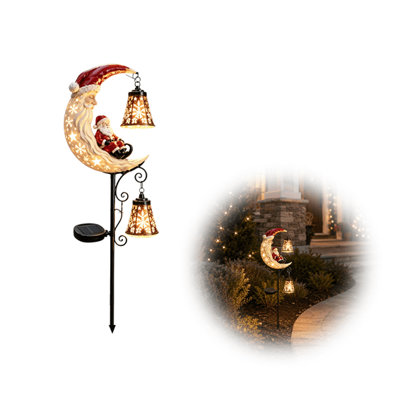 2026 Christmas Solar Garden Stake Light, Santa Claus Holiday Yard Decor, Great Festive Gift for Home Garden Lovers Christmas Housewarming