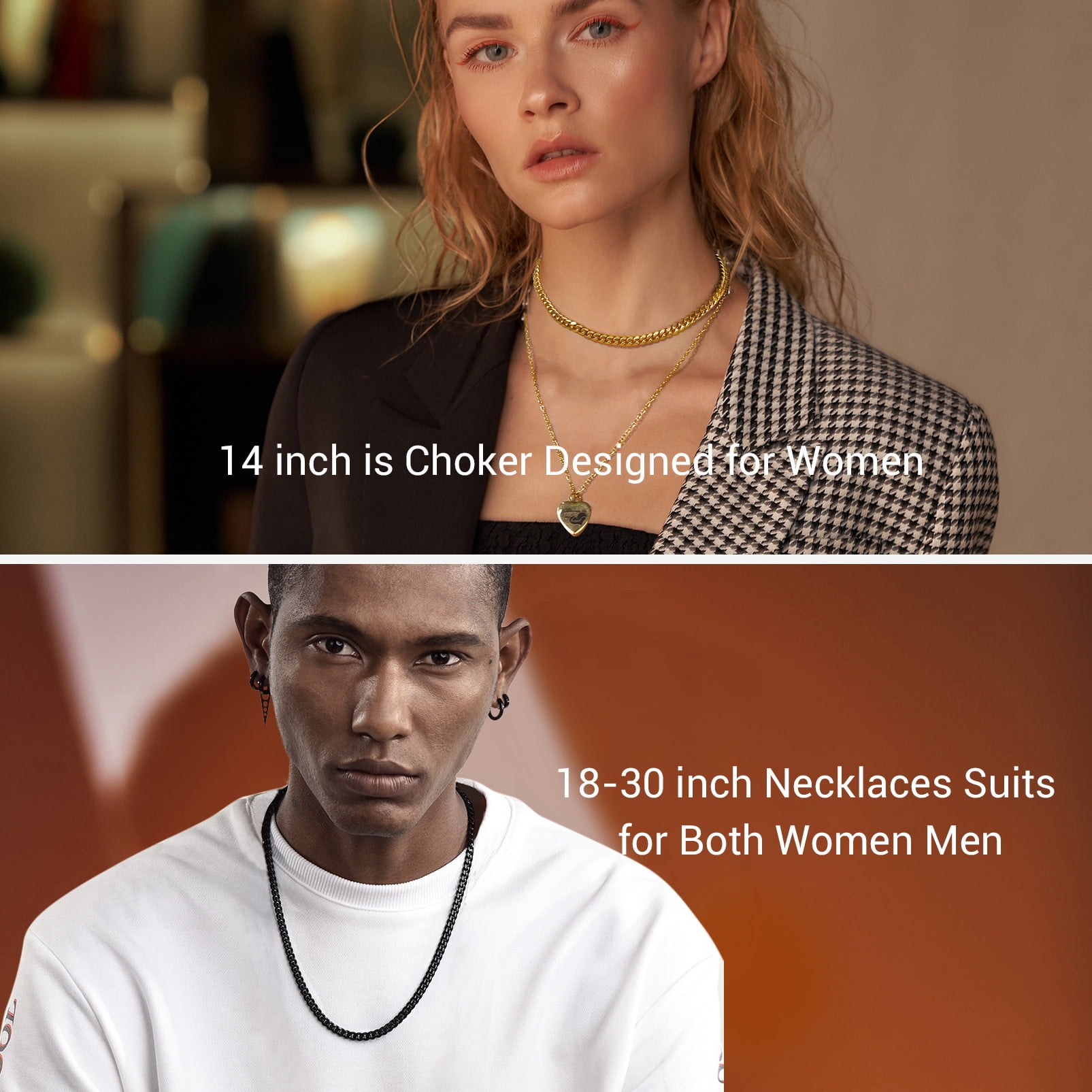 PROSTEEL Cuban Chain for Men Black Plated 6mm Miami Cuban Necklace 26 Inch Hip Hop Mens Gift for Birthday