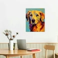 thumbnail image 2 of Nawypu Golden Retriever Canvas Wall Art Print, Dog Artwork, 2 of 4