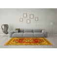 thumbnail image 3 of Ahgly Company Indoor Rectangle Persian Yellow Traditional Area Rugs, 5' x 7', 3 of 4