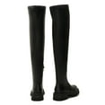 thumbnail image 5 of Women's Over-the-Knee Platform Boots High Stretch Thigh High Faux Leather Boots with Side Zipper Chunky Sole Fall Winter Shoes, 5 of 7