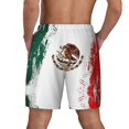 thumbnail image 2 of Mens Swim Trunks Mexican Flag Quick Dry Board Shorts with Compression Liner, 2 of 6