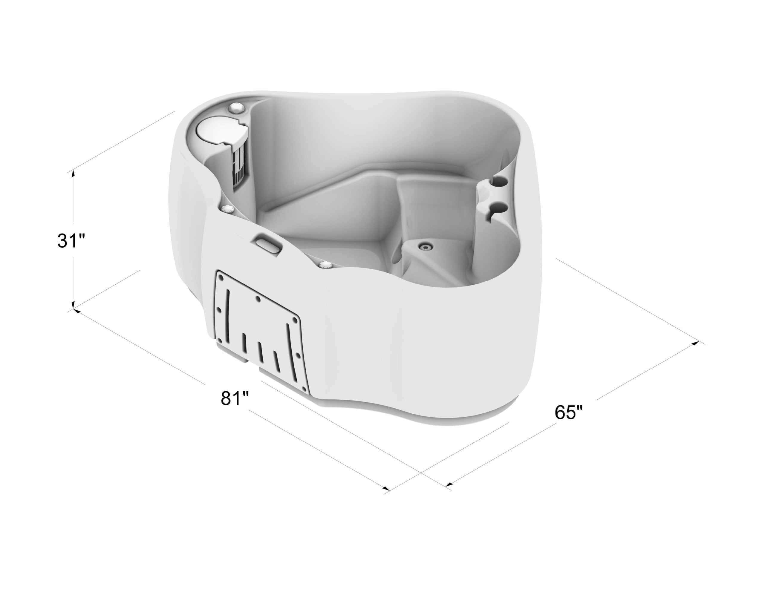 Select 300 2-Person Plug and Play Hot Tub with 20 Stainless Jets and LED Waterfall in Brownstone