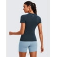 thumbnail image 2 of CRZ YOGA Seamless Workout Tops for Women Athletic Running Yoga Shirts Crewneck Tees, 2 of 8