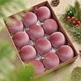 thumbnail image 6 of 12 Pcs Velvet Christmas Balls Shatterproof Flocked Christmas Ornaments Set Xmas Hanging Baubles for Tree Holiday Wedding Party Decoration, 6 of 8